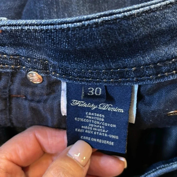 Fidelity by Jason Trotzuk, Scoop Denim in Viper  Rinse. Size 30. - Picture 10 of 12